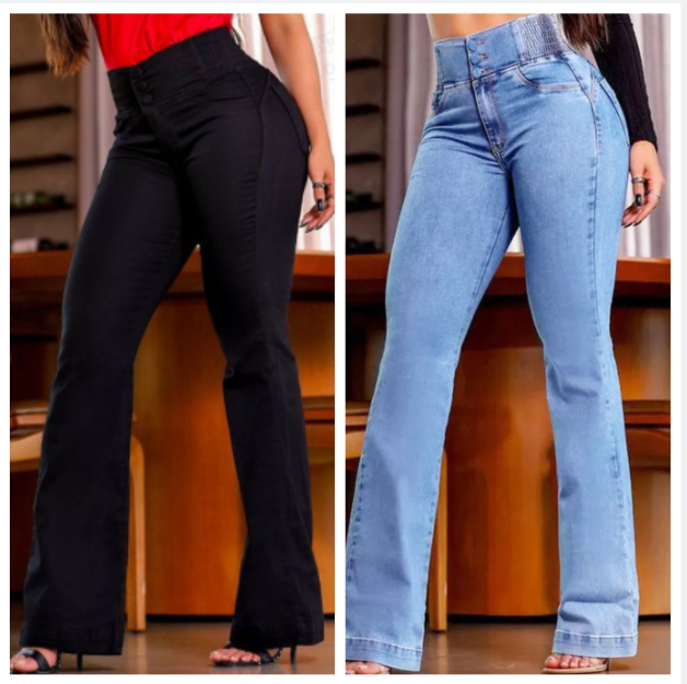 UrbanChic - High Waist Stretch Flare Jeans